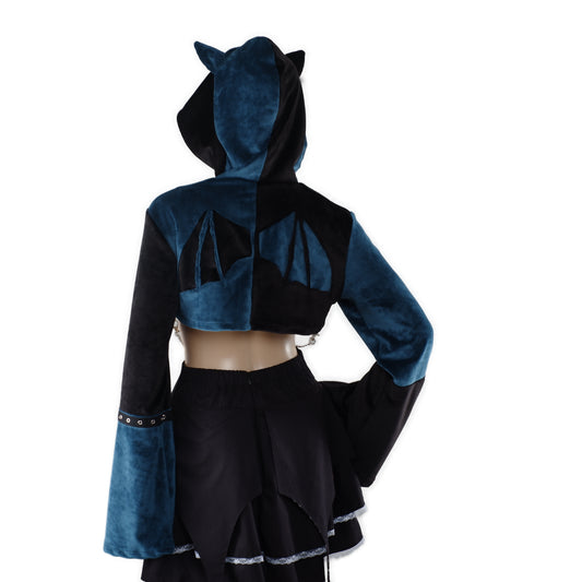 Cat-Ear Velvet Oversized Shrug Größe - S