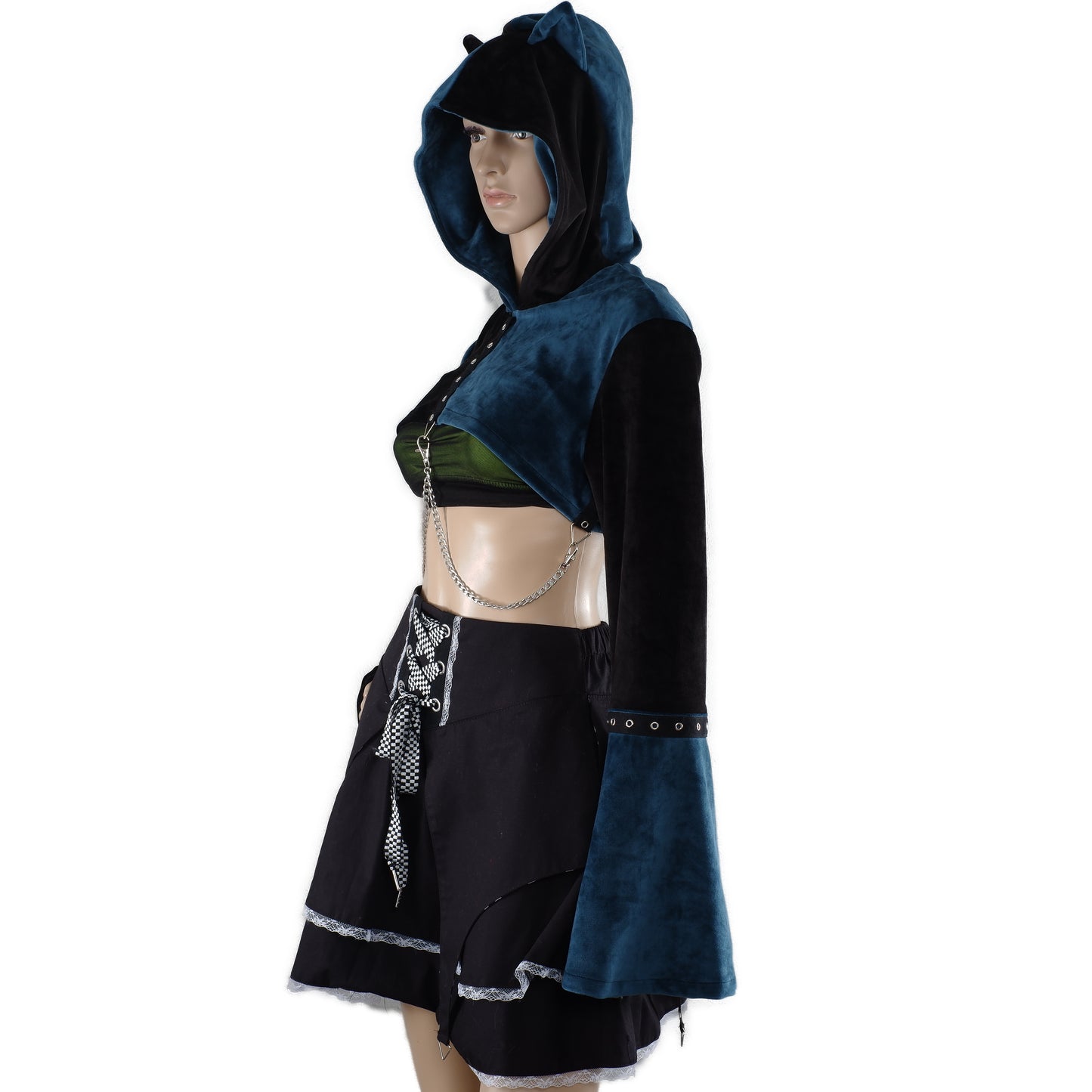 Cat-Ear Velvet Oversized Shrug Größe - S