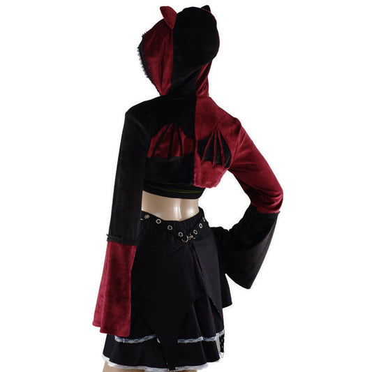 Cat-Ear Velvet Oversized Shrug Größe - XS