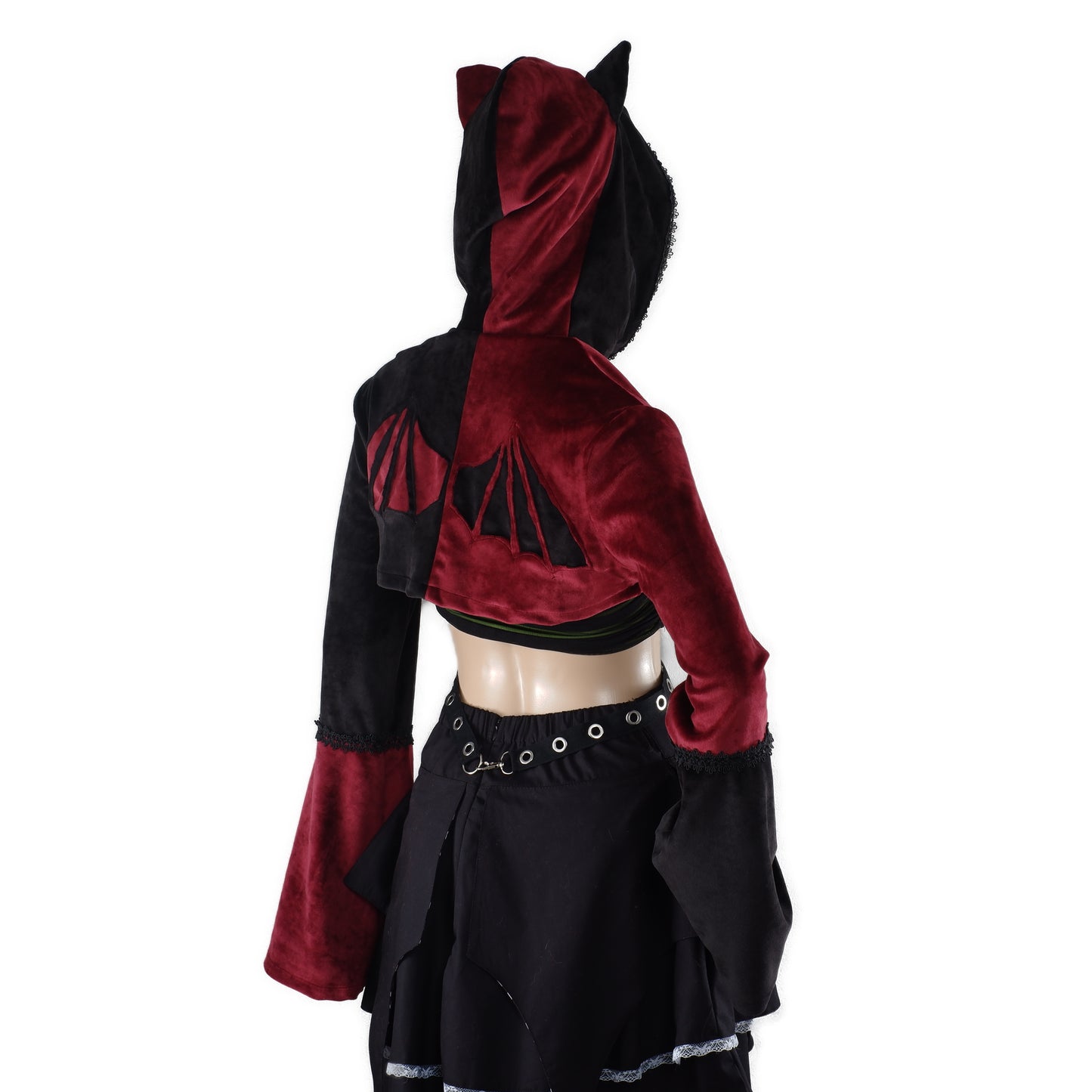 Cat-Ear Velvet Oversized Shrug Größe - XS