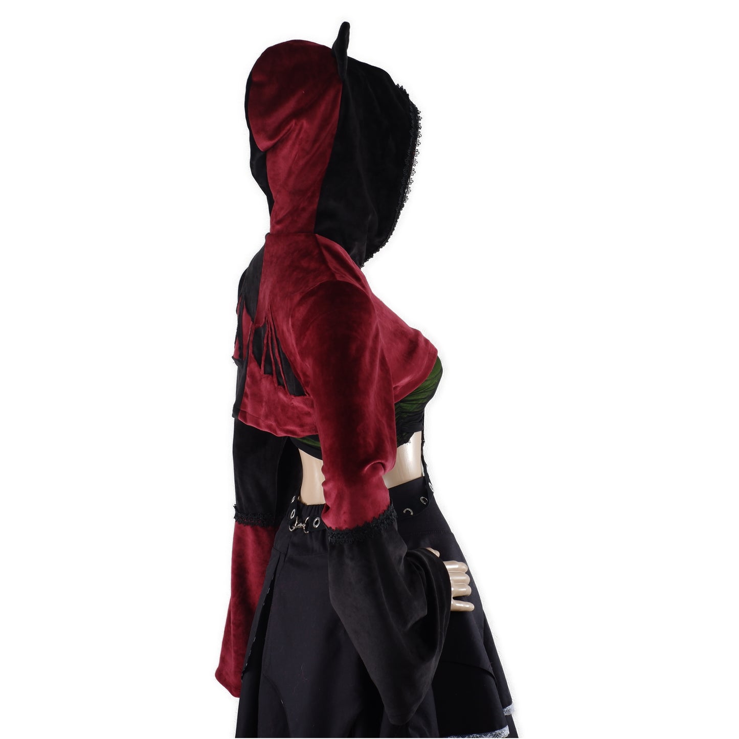 Cat-Ear Velvet Oversized Shrug Größe - XS