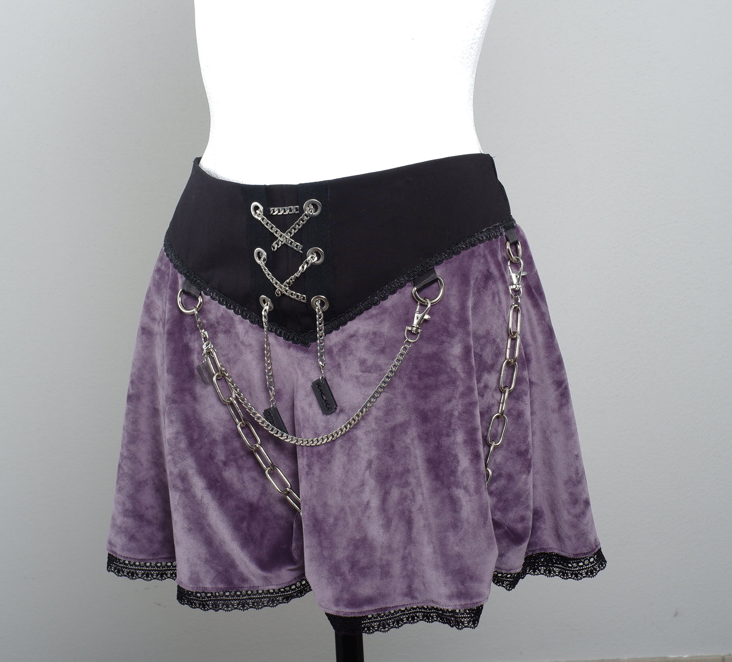 Velvet Skirt Größe 40 Mystic
