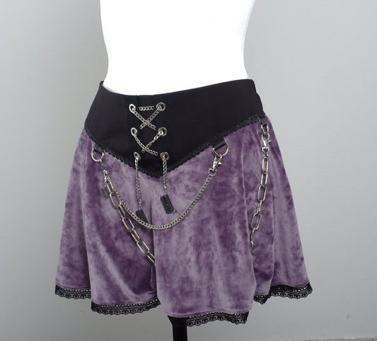 Velvet Skirt Größe 40 Mystic