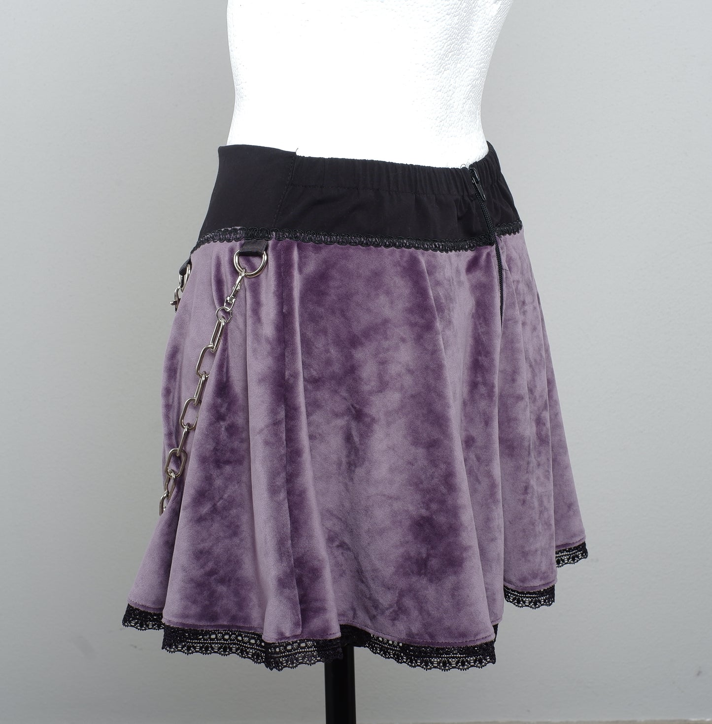 Velvet Skirt Größe 40 Mystic
