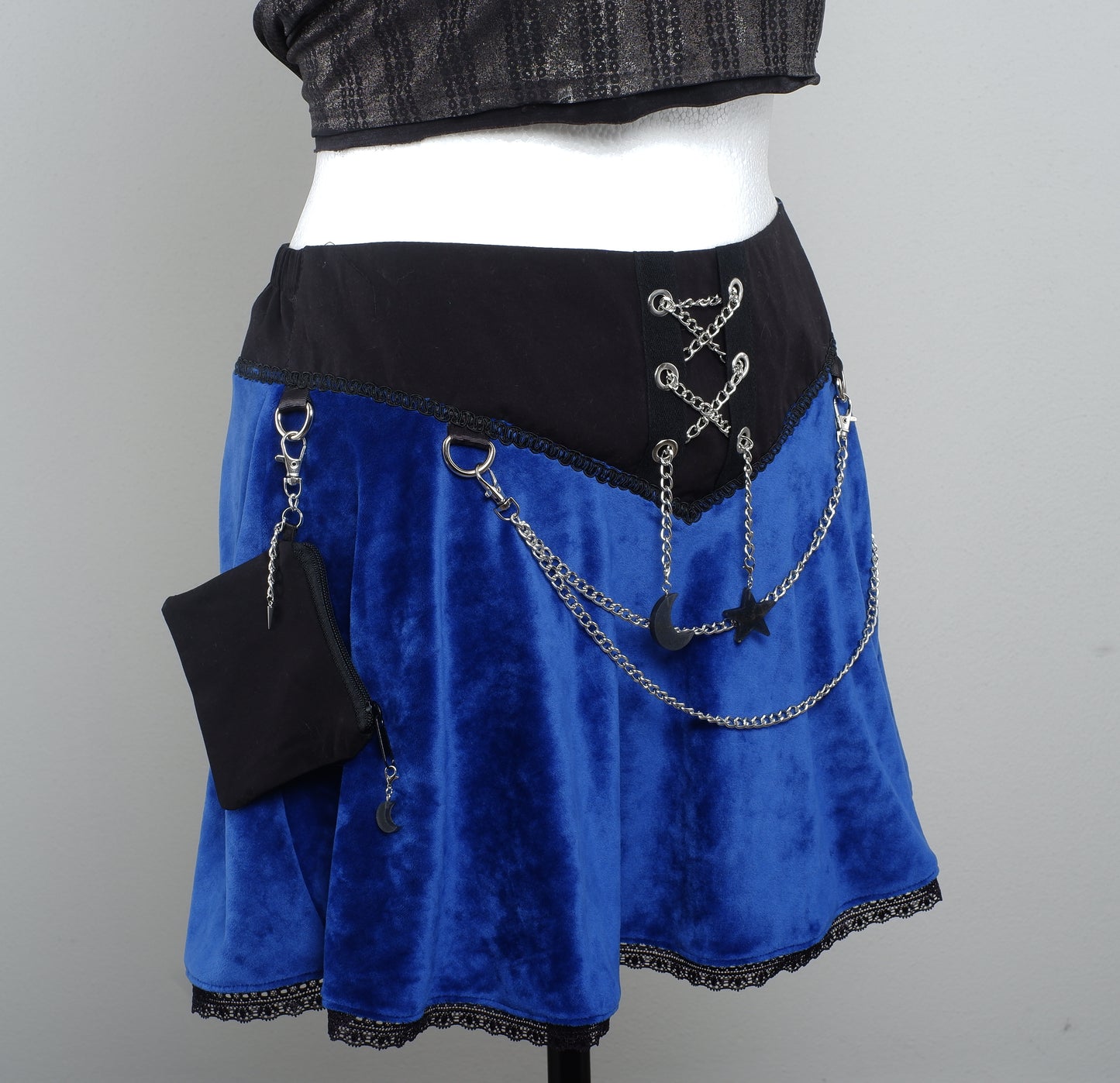 Velvet Skirt Größe 46 Midnight Spell