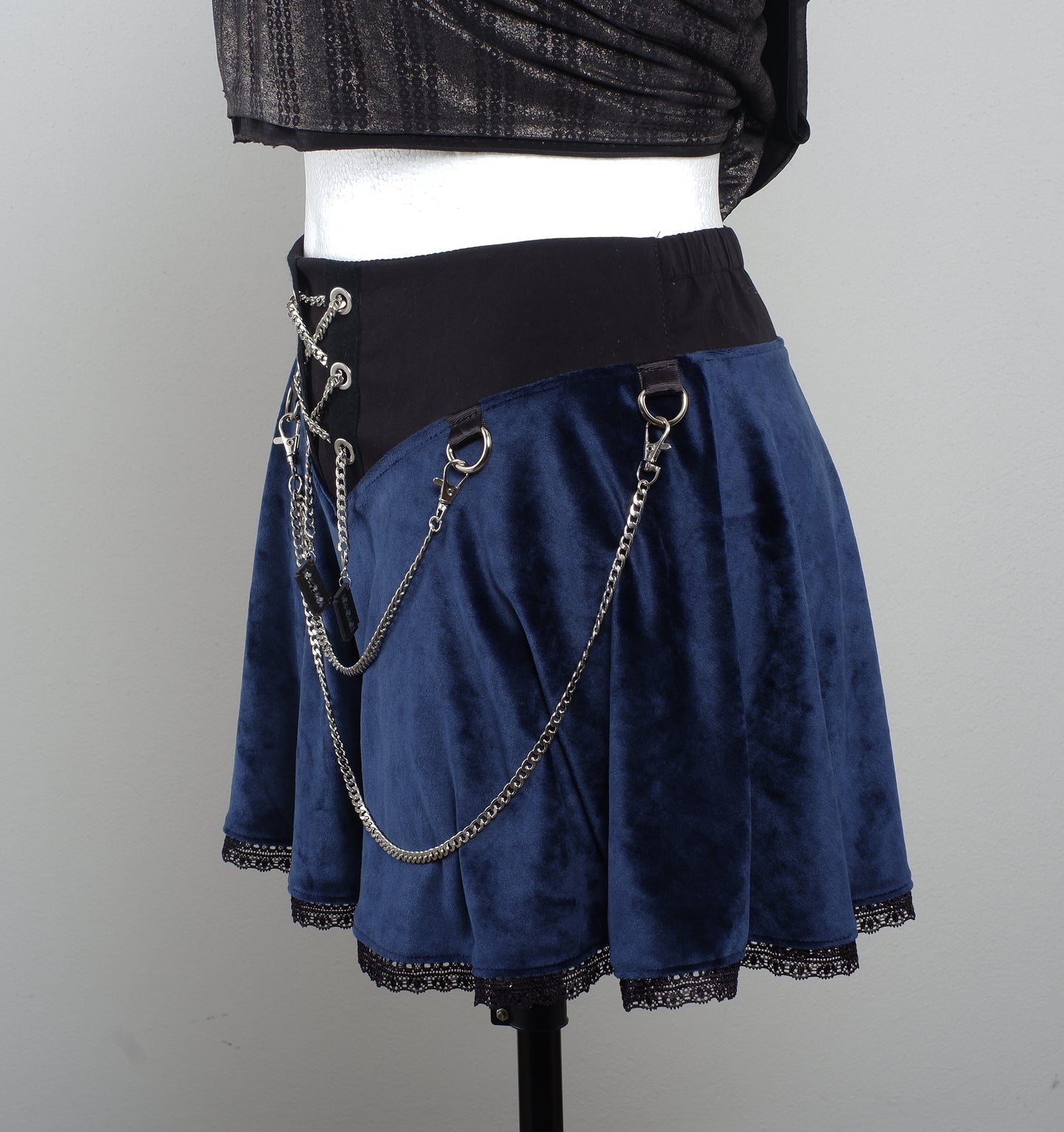 Velvet Skirt Größe 42 Midnight