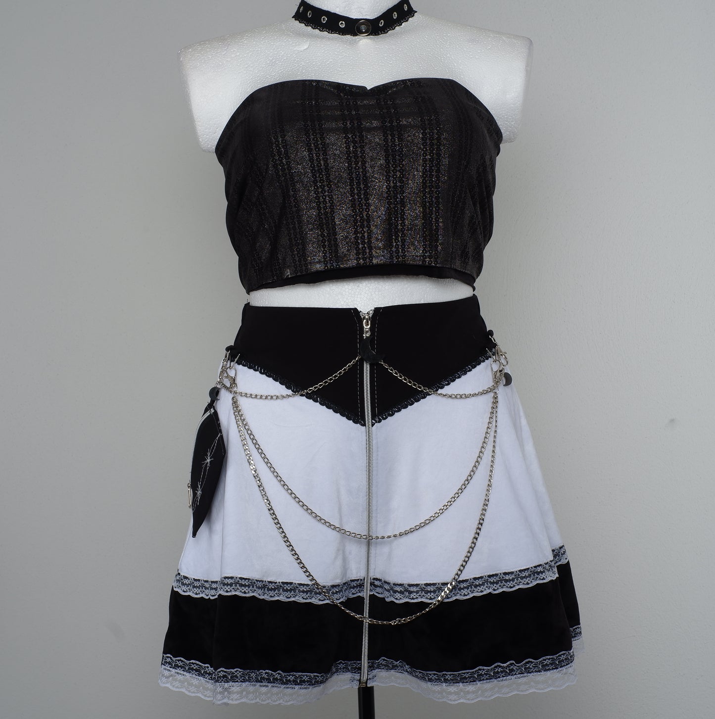 PROTOTYP Velvet Skirt Größe 38 Moon