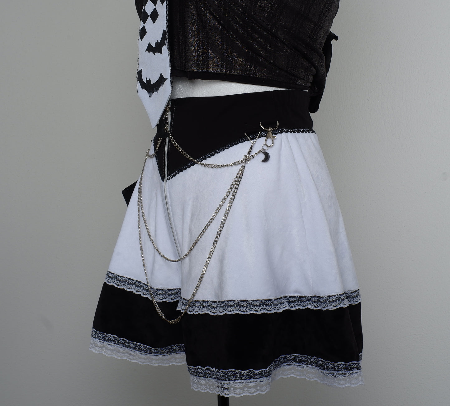 PROTOTYP Velvet Skirt Größe 38 Moon