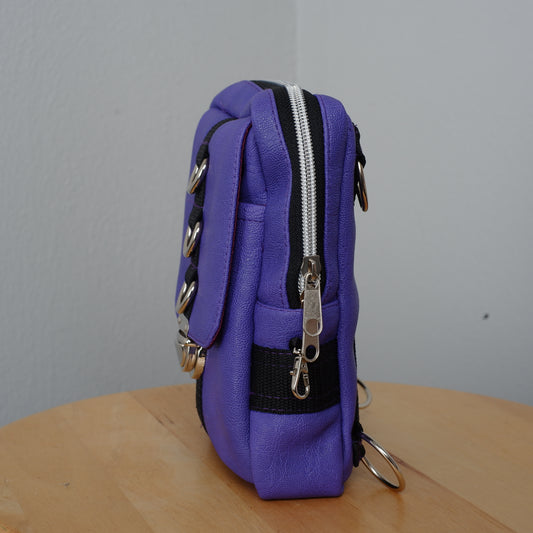 Einzelstück Purple  Moshpack / Die multifunktionale Festival- & Alltagstasche