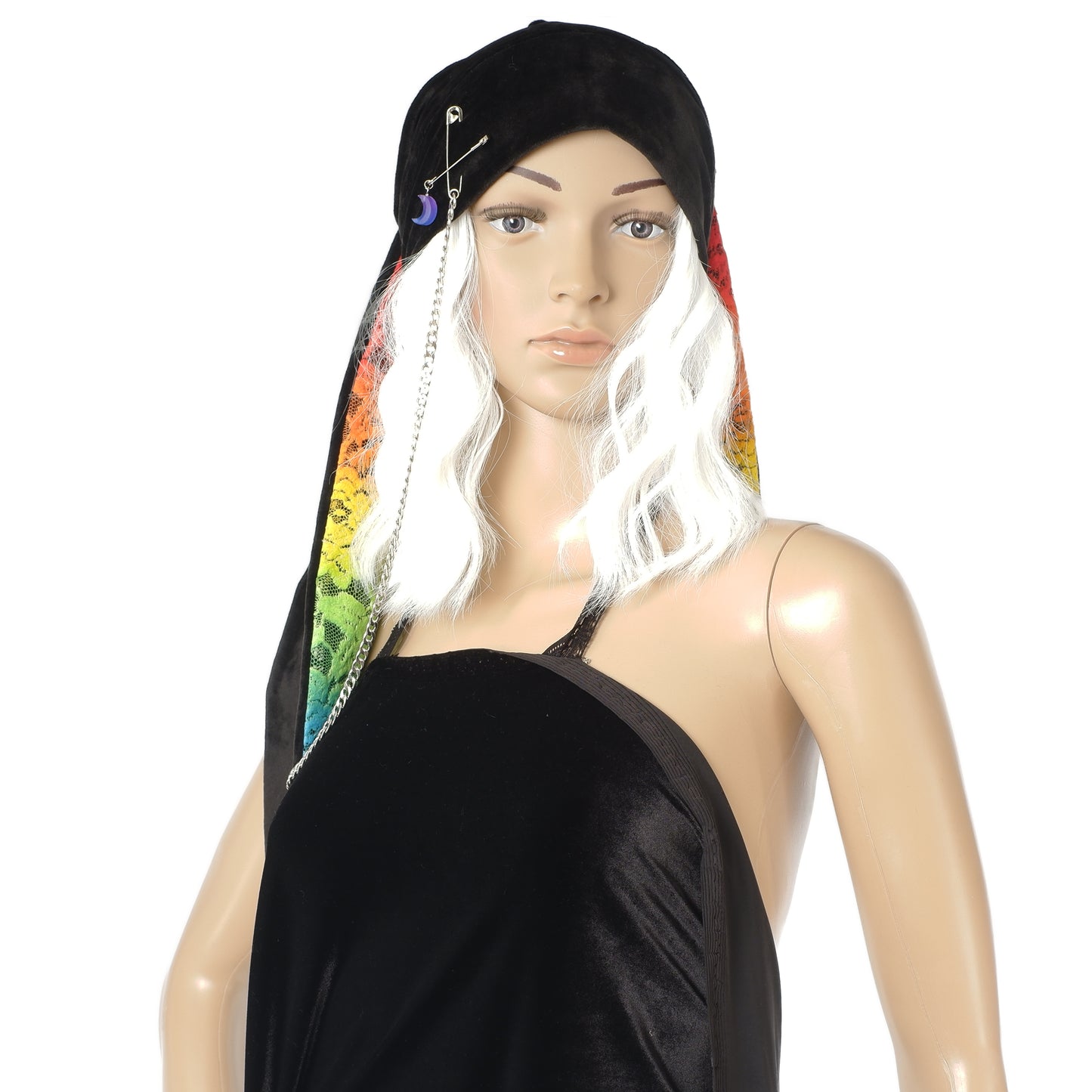 Velvet Bunny Beanie - Rainbow long