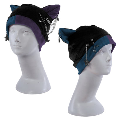Cat Hat Beanie - Sun and Moon
