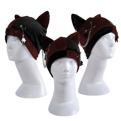 Cat Hat Beanie - Harlekin Cat
