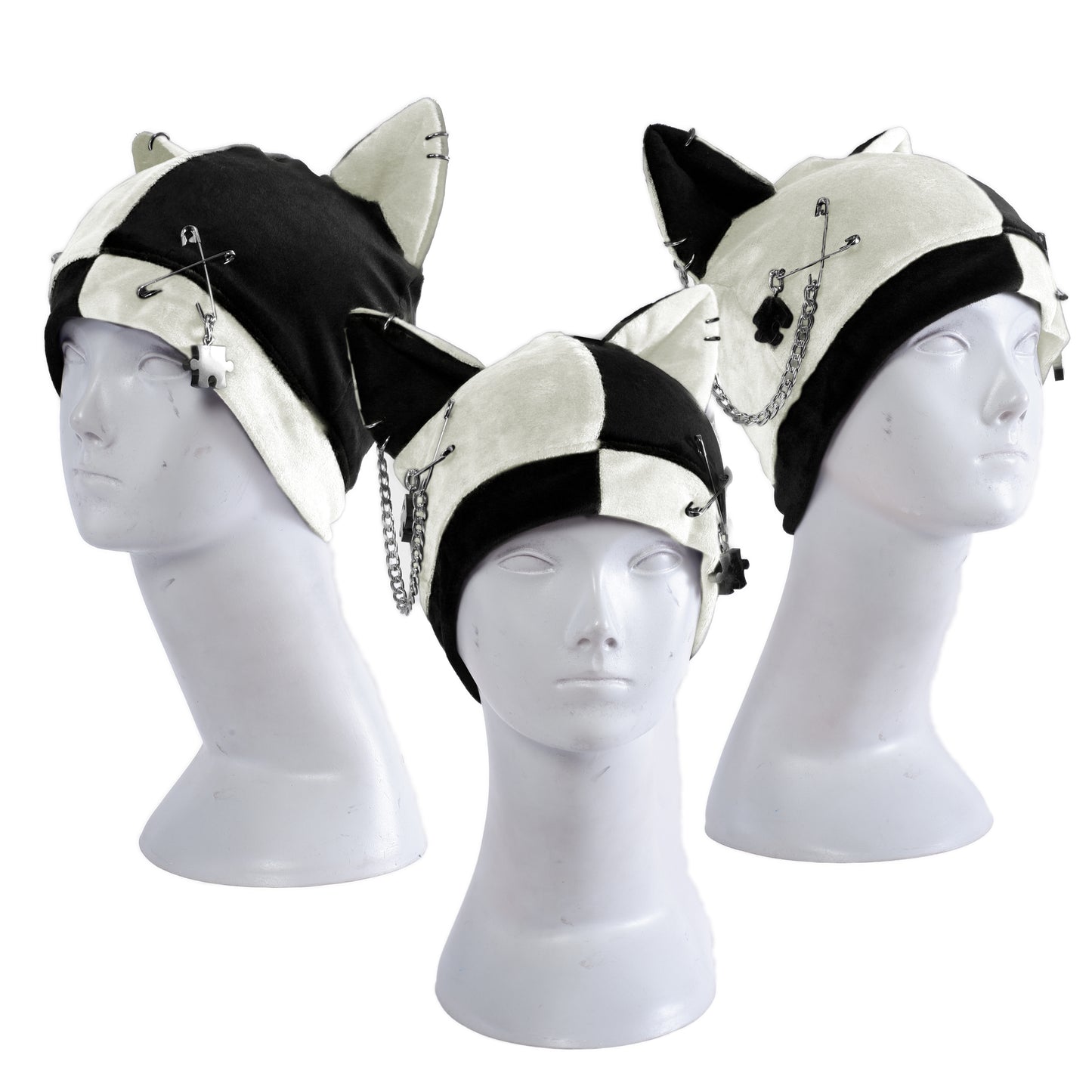 Cat Hat Beanie - Harlekin Cat