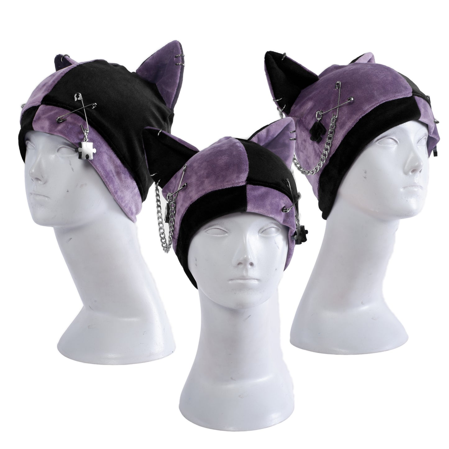 Cat Hat Beanie - Harlekin Cat
