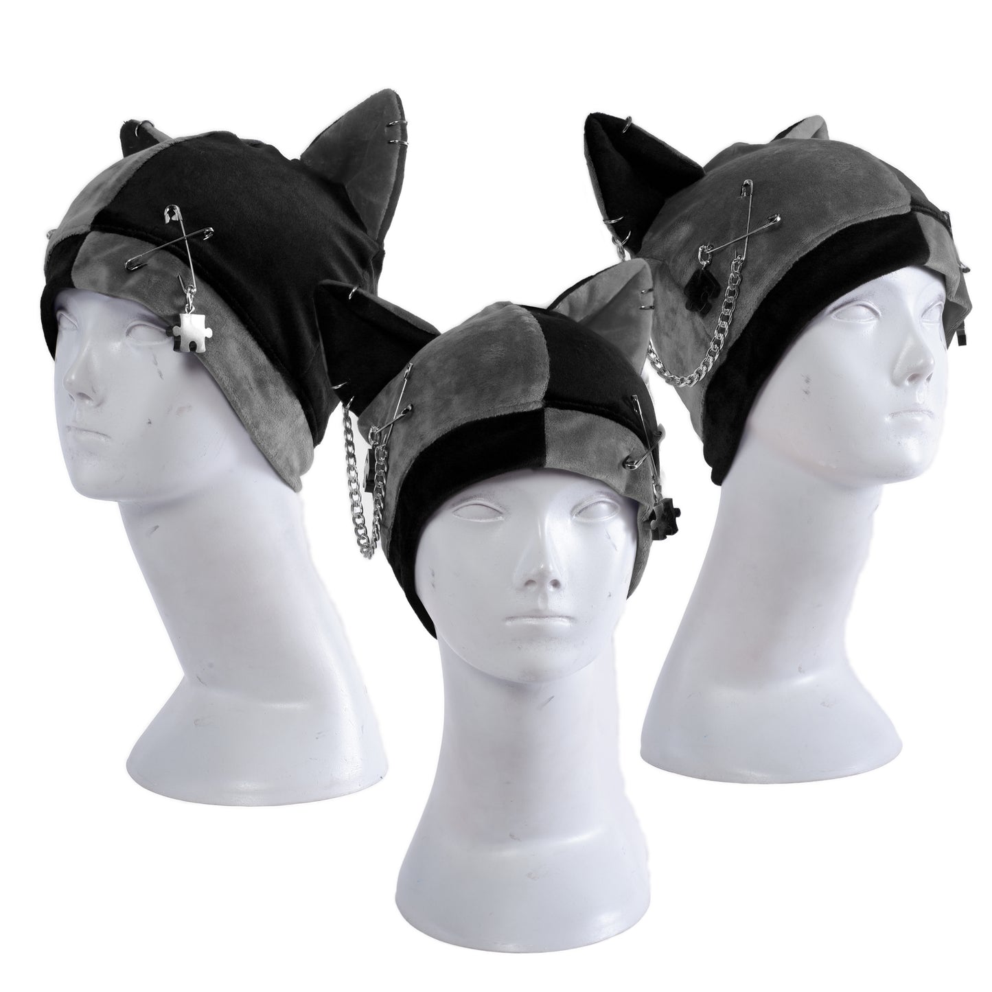 Cat Hat Beanie - Harlekin Cat