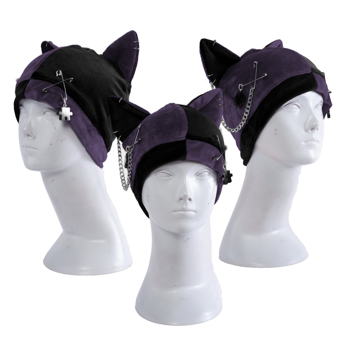 Cat Hat Beanie - Harlekin Cat