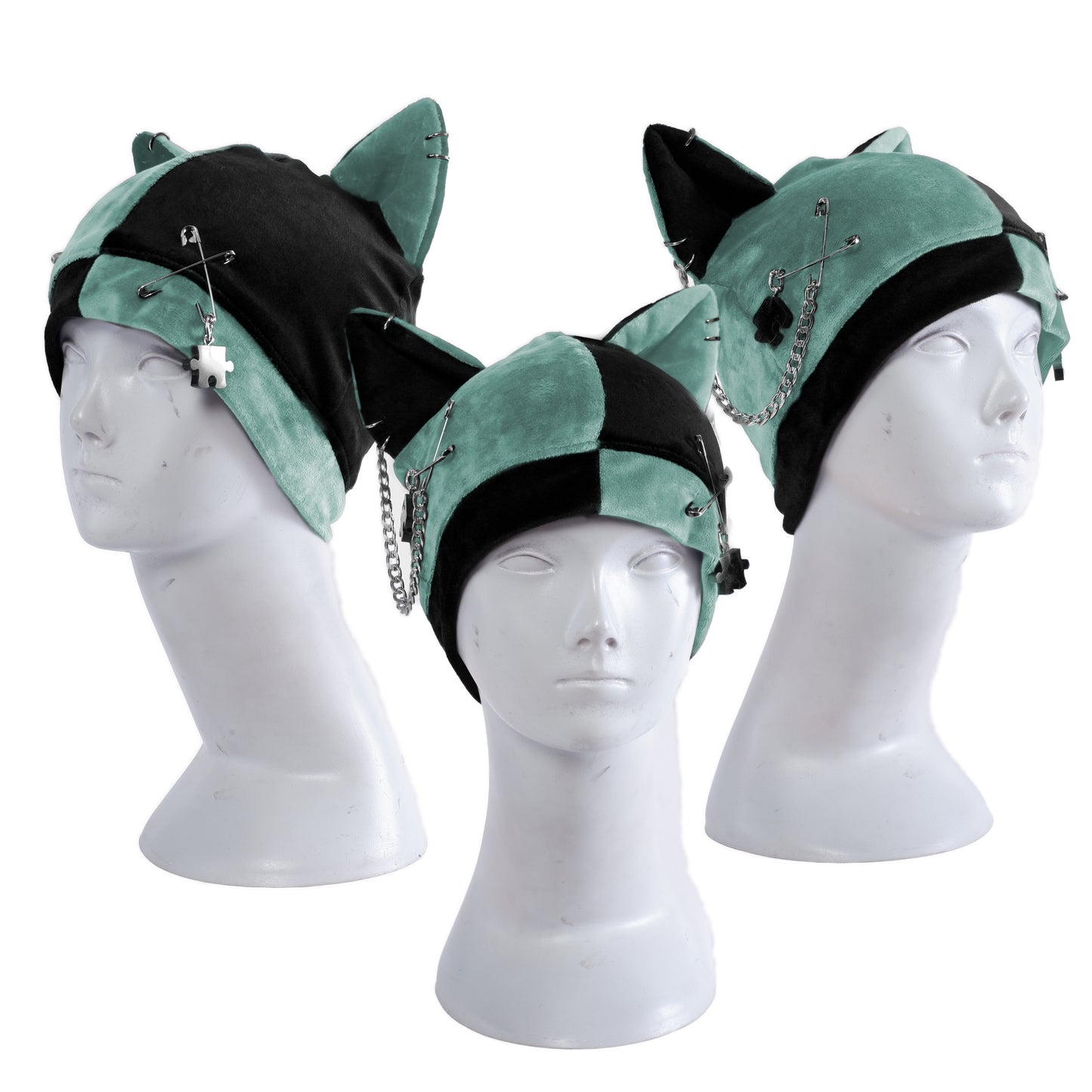 Cat Hat Beanie - Harlekin Cat