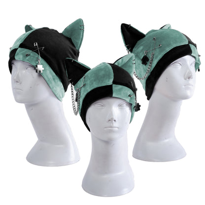 Cat Hat Beanie - Harlekin Cat