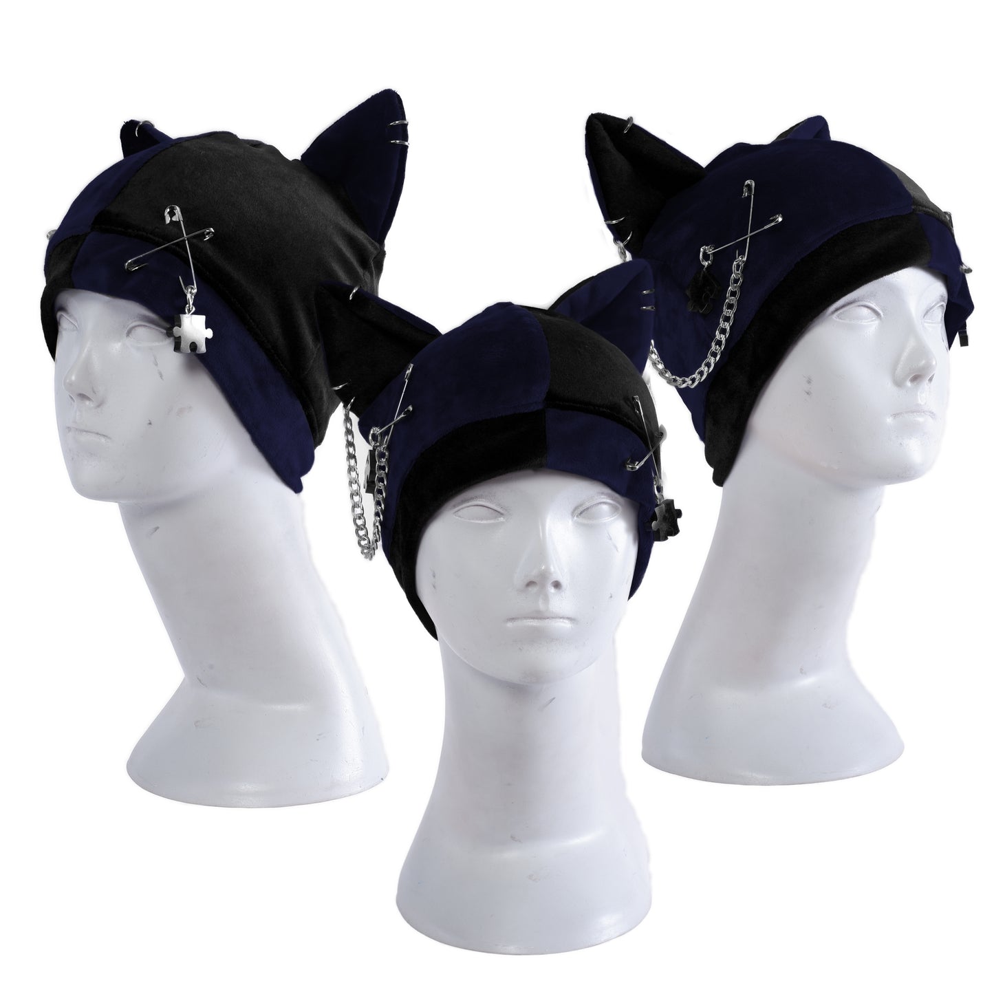 Cat Hat Beanie - Harlekin Cat