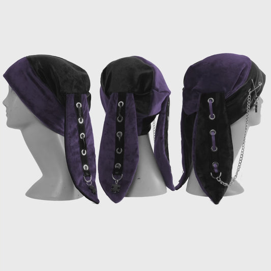 Velvet Bunny Beanie - Harlekin