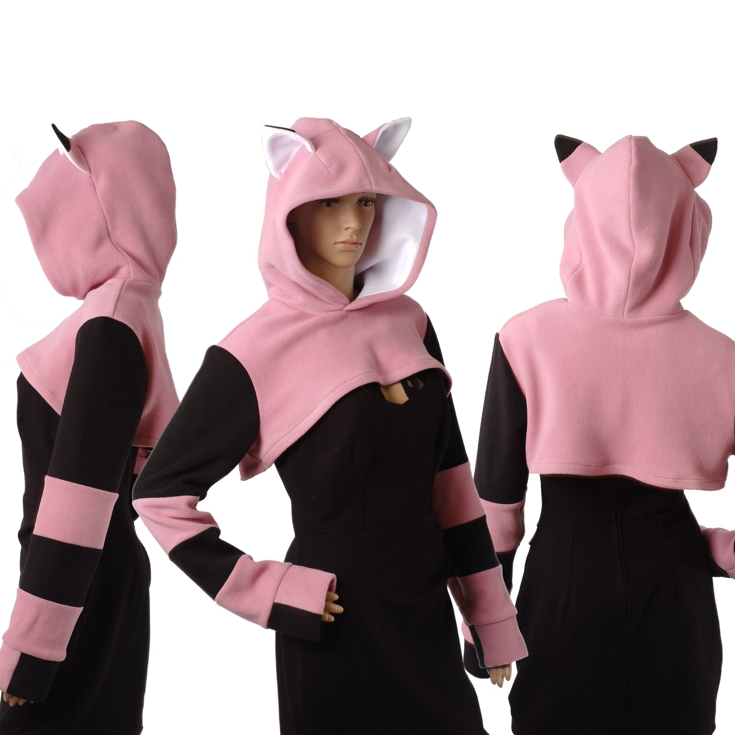 Kapuzenshrug "Fox" Rosa Größe S